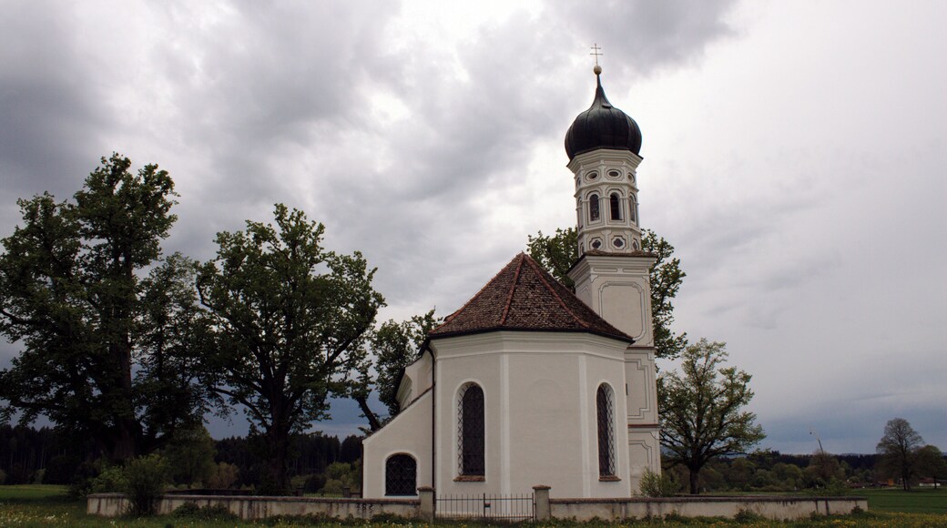 Kirche St. Andreas bei Etting, Landkreis Weilheim-Schongau, Oberbayern