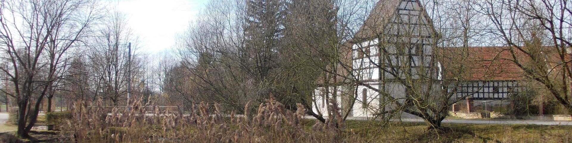 Pond in Rathewitz (Mertendorf, district: Burgenlandkreis, Saxony-Anhalt)