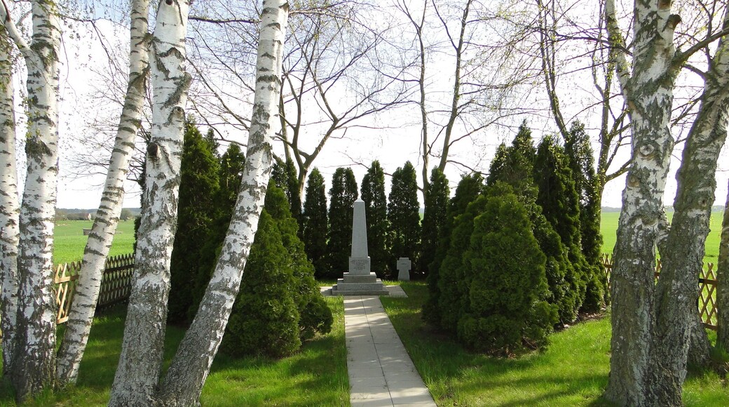 Memorial for the victims of the Second World War / Soviet cemetery in Zidderich, district Ludwigslust-Parchim, Mecklenburg-Vorpommern, Germany