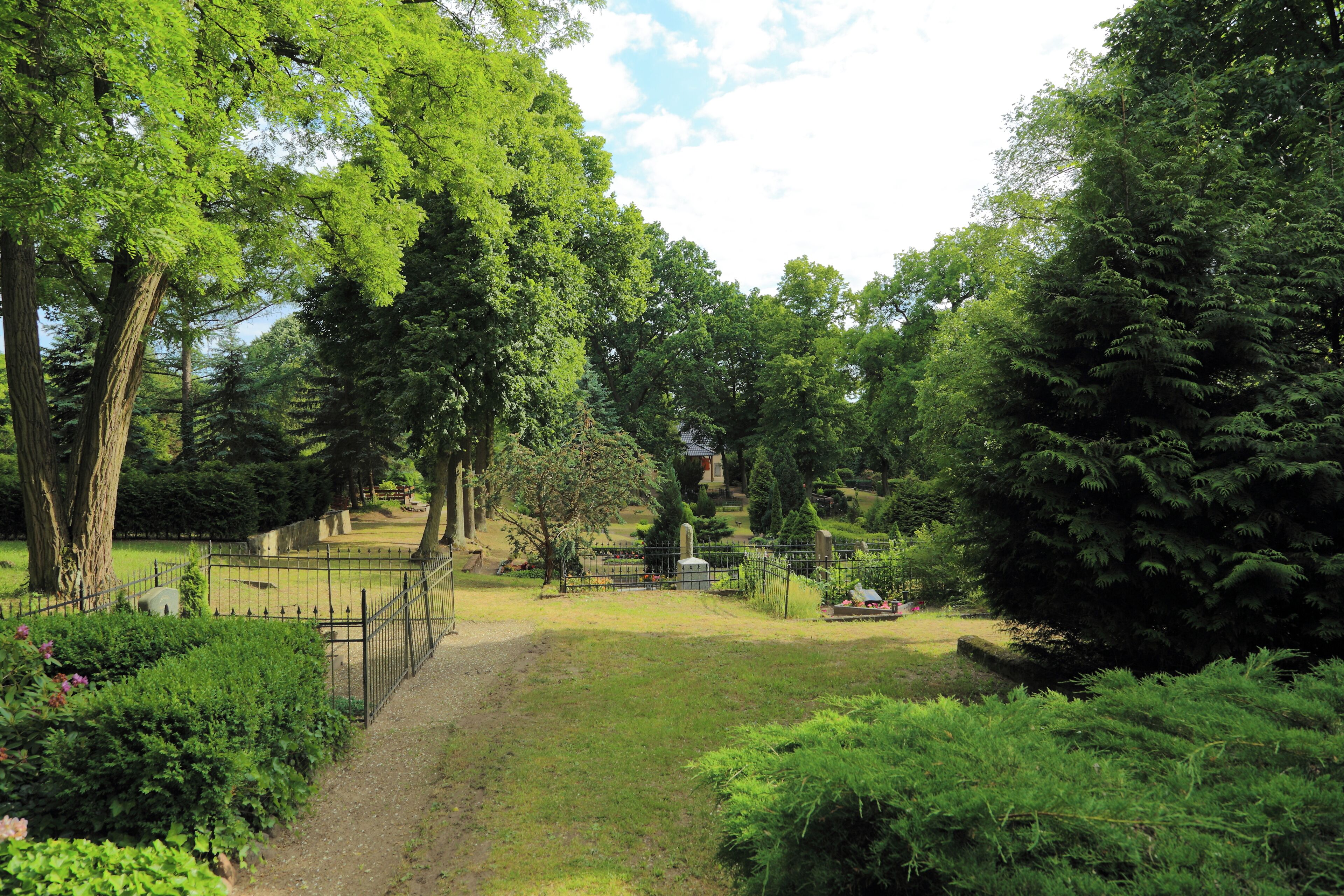 Cemetery of Lieberose, Landkreis Dahme-Spreewald, Brandenburg, Germany.