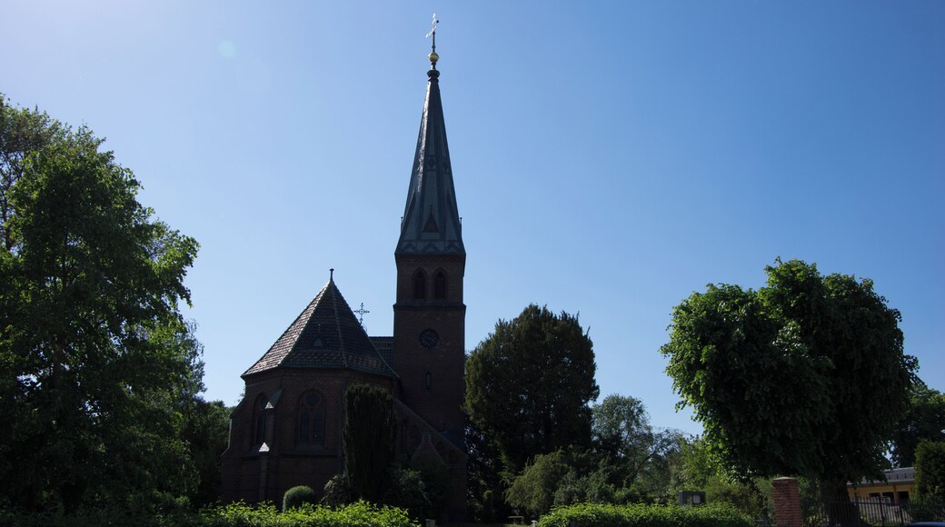 Schwielowsee, Ortsteil Geltow in Brandenburg. Die Kirche steht unter Denkmalschutz.