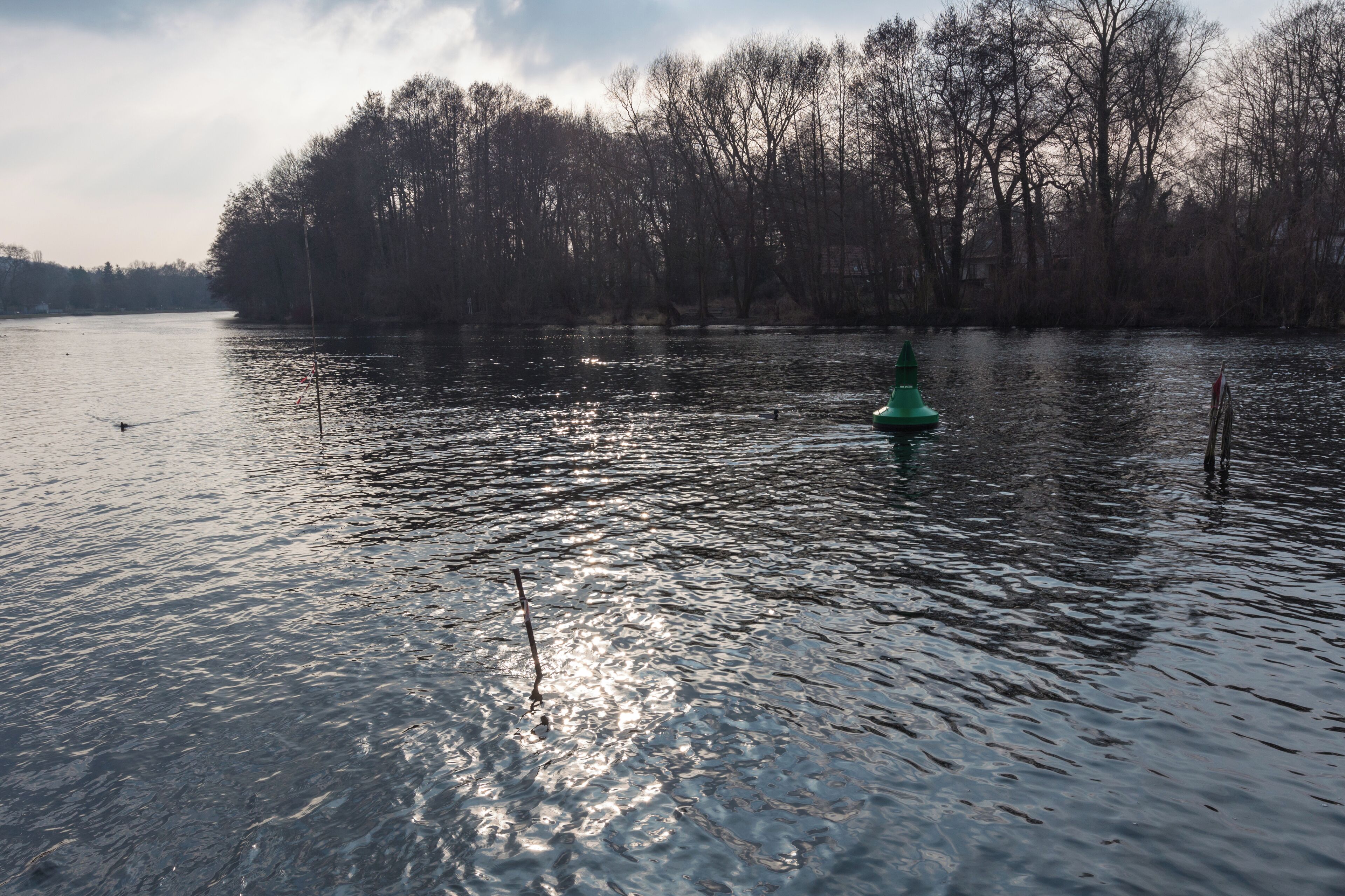 Das Caputher Gemünde vom südlichen Ufer aus gesehen.