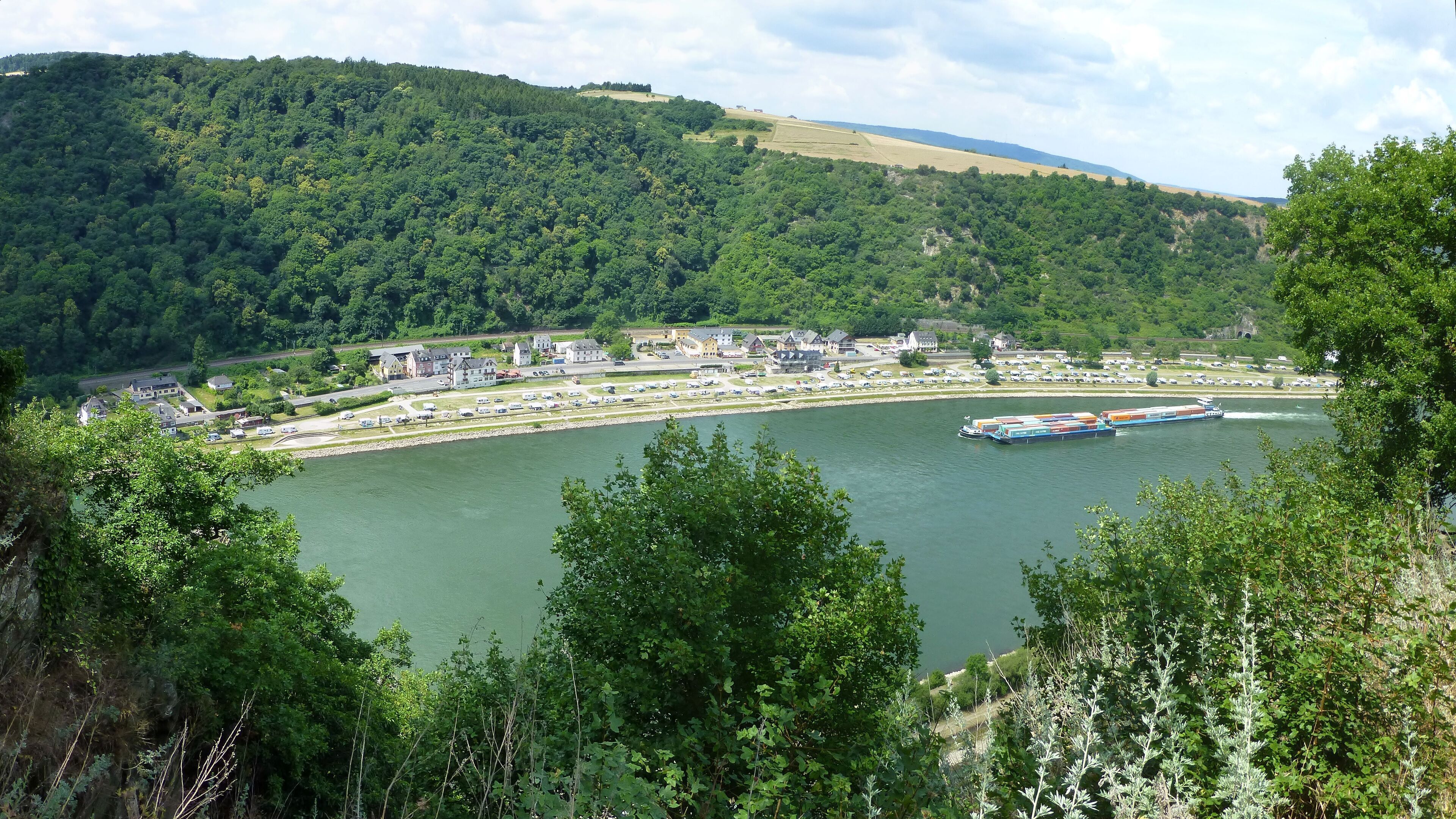 Blick von der Loreley – Sankt Goar-Fellen