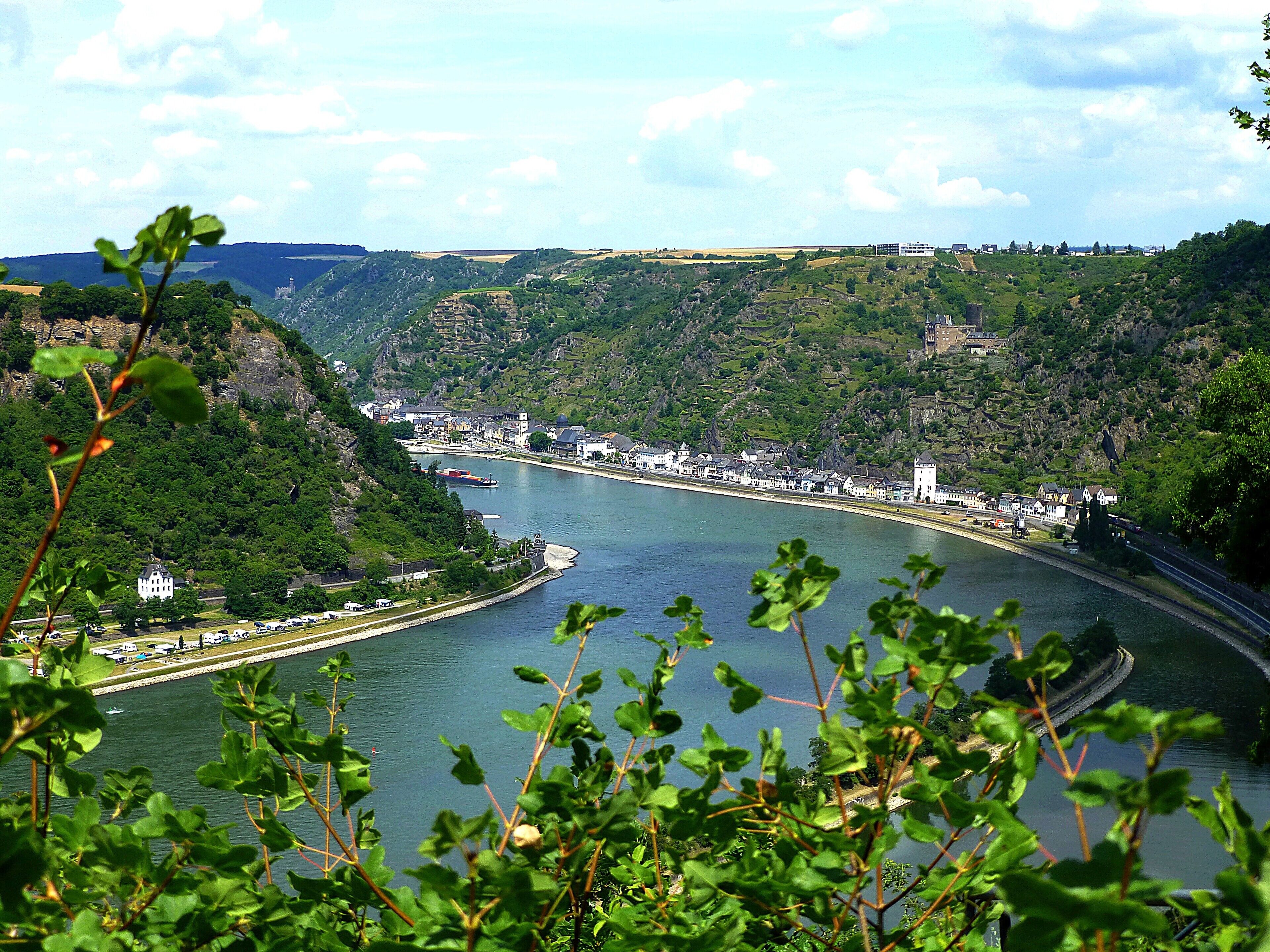 Blick von der Loreley Richtung St. Goar