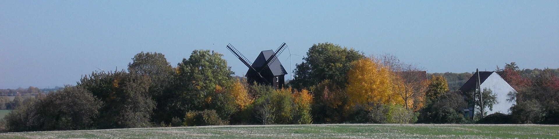 Post mill in Heuckewalde (Gutenborn, district of Burgenlandkreis, Saxony-Anhalt)
