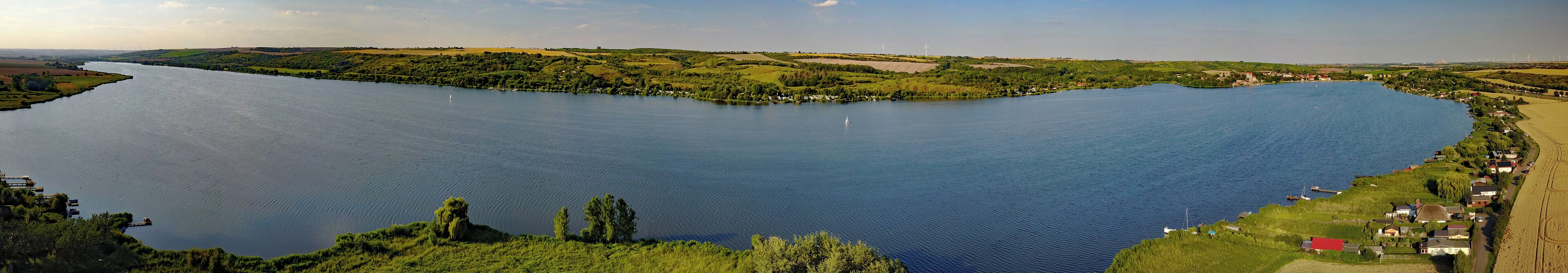 Aerial photograph of Süßer See (Landkreis Mansfeld-Südharz)