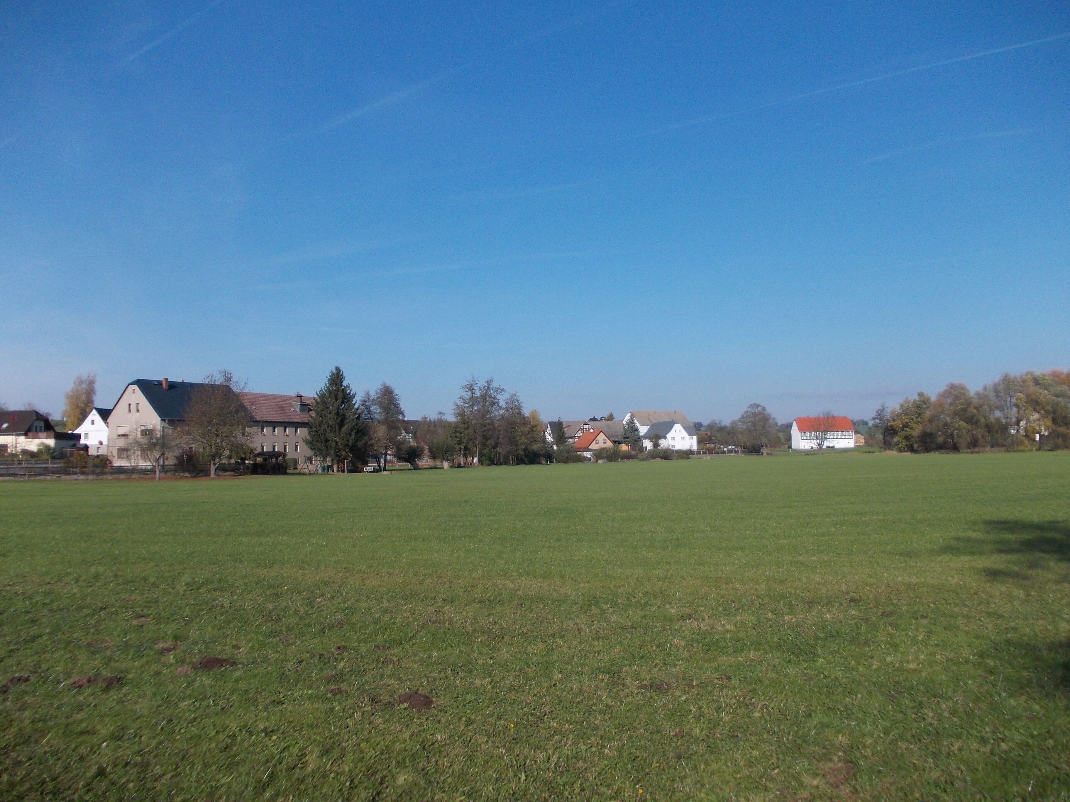 The village of Selleris (Saara, district of Altenburger Land, Thuringia) from the south