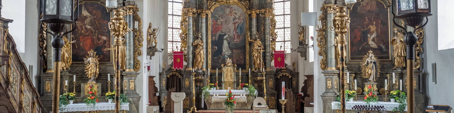 Chancel of the Catholic parish church of the Assumption in Stettfeld