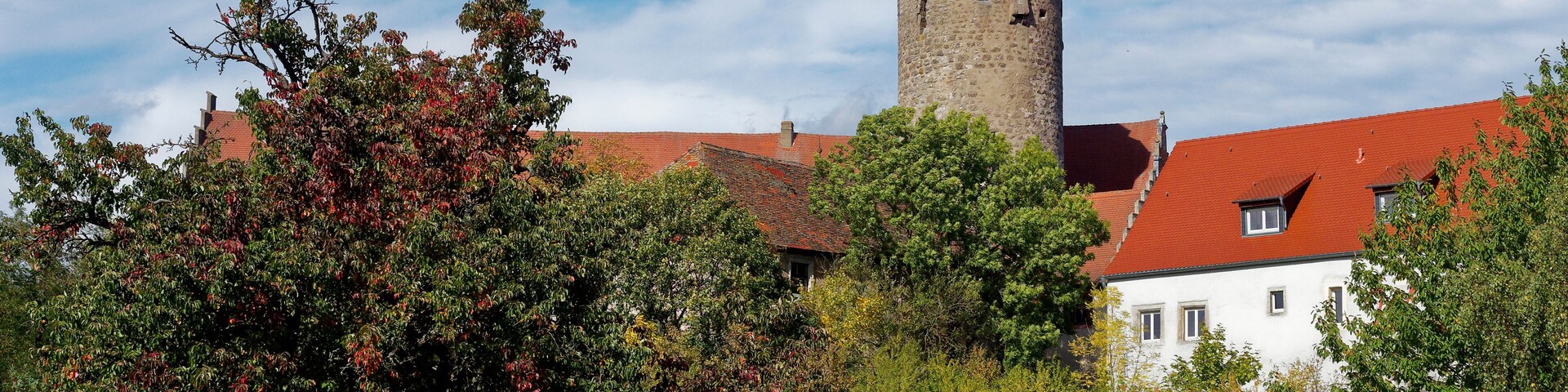 Schloss und Kirche in Lisberg, Gemeinde Lisberg, Landkreis Bamberg, Oberfranken, Franken, Bayern, Deutschland