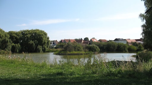 View on Eßmannsdorf, Roßleben, Thuringia, Germany