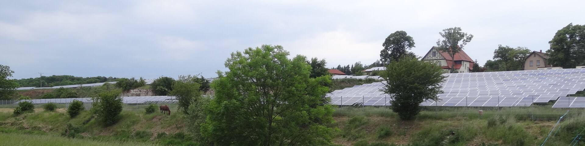 Photovoltaic power station in Roßleben, Thuringia, Germany