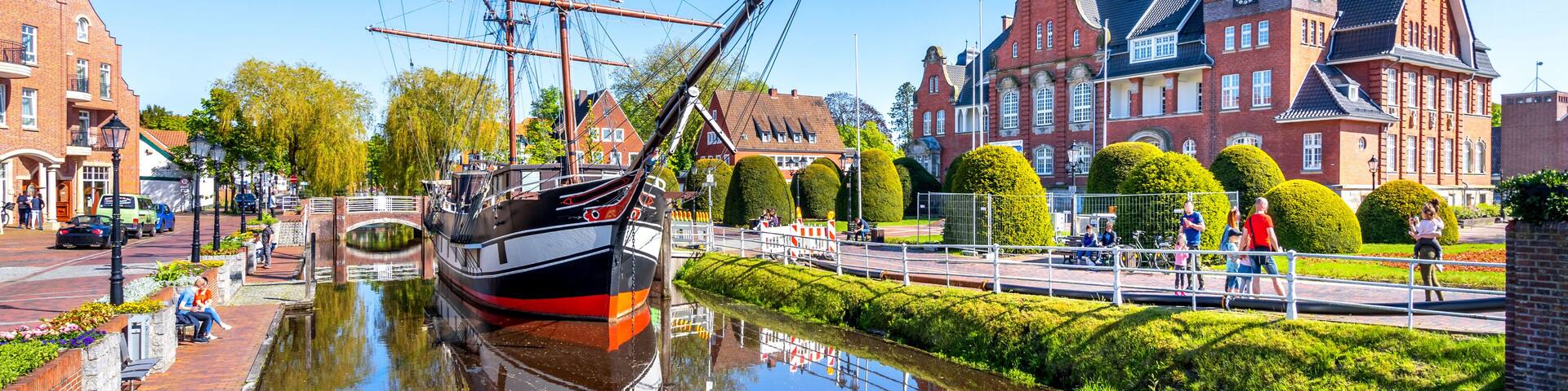 Schiff, Altstadt, Papenburg, Niedersachsen, Deutschland