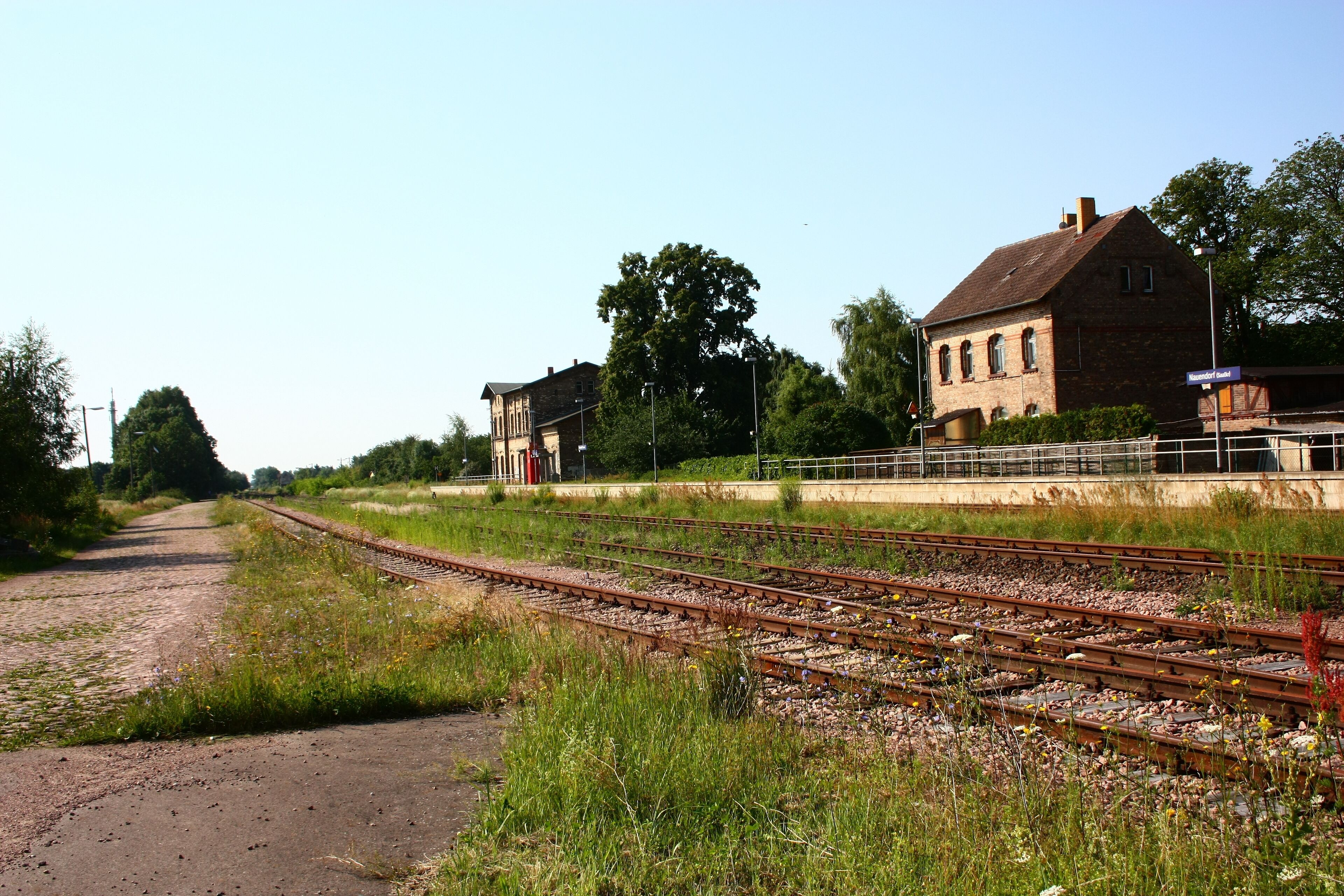 der Bahnhof von Nauendorf im Saalekreis
