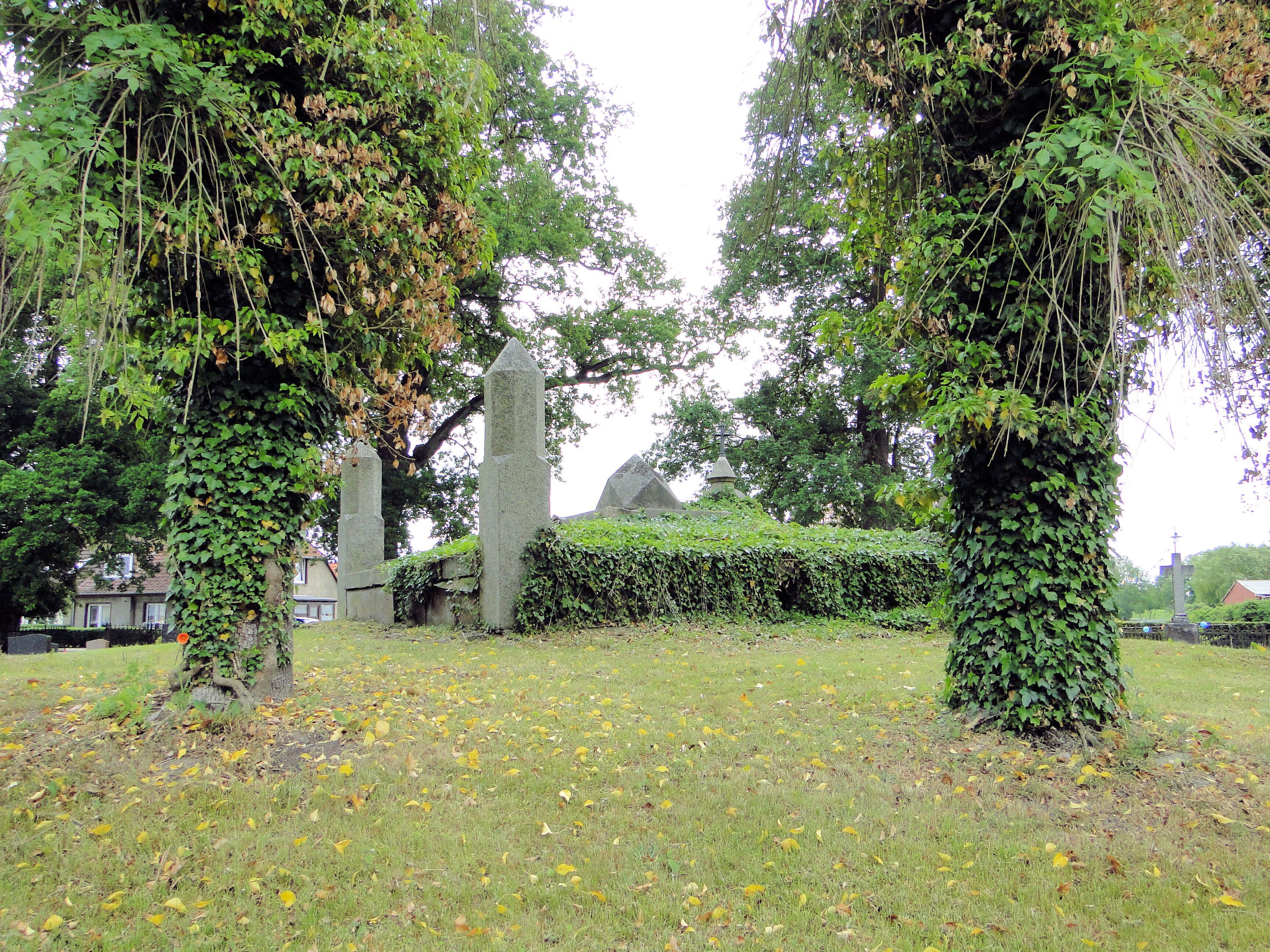 Burial vault of the Barner family on the church yard in Bülow, district Ludwigslust-Parchim, Mecklenburg-Vorpommern, Germany