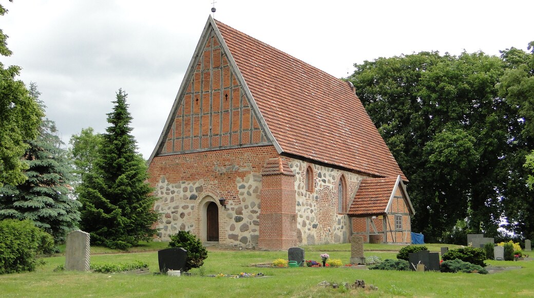 Church in Prestin, district Ludwigslust-Parchim, Mecklenburg-Vorpommern, Germany