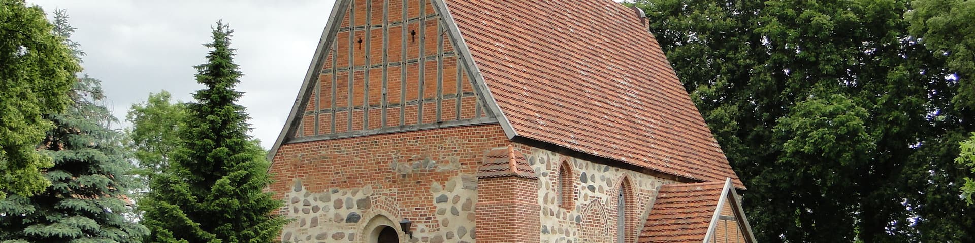 Church in Prestin, district Ludwigslust-Parchim, Mecklenburg-Vorpommern, Germany