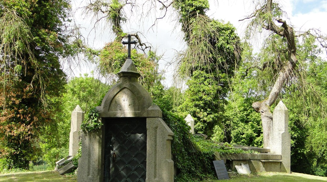 Burial vault of the Barner family on the church yard in Bülow, district Ludwigslust-Parchim, Mecklenburg-Vorpommern, Germany