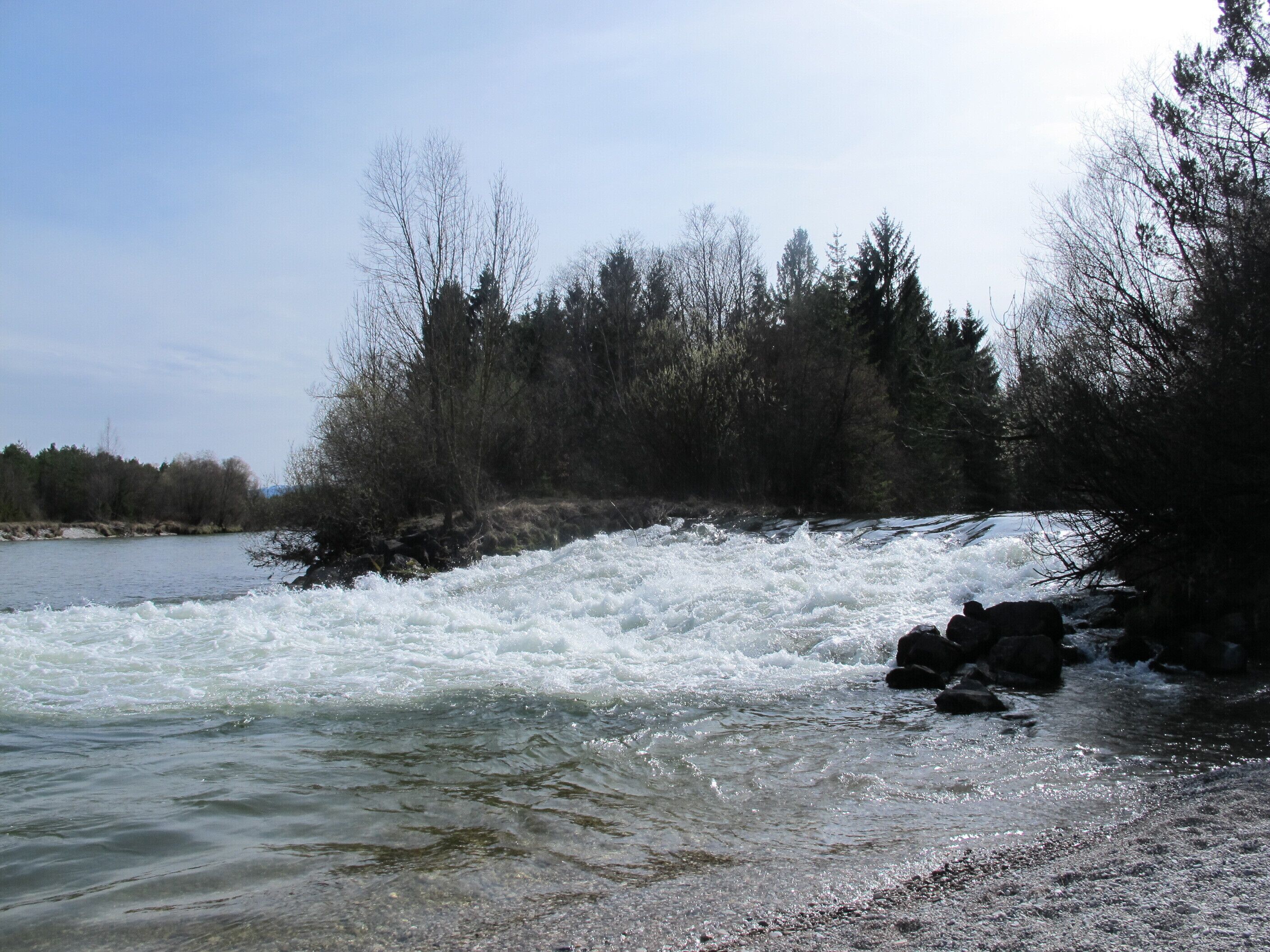 The Loisach-Isar-Kanal flowing into river Isar in the Pupplinger Au (NSG-00267.01 WDPA: 4413)