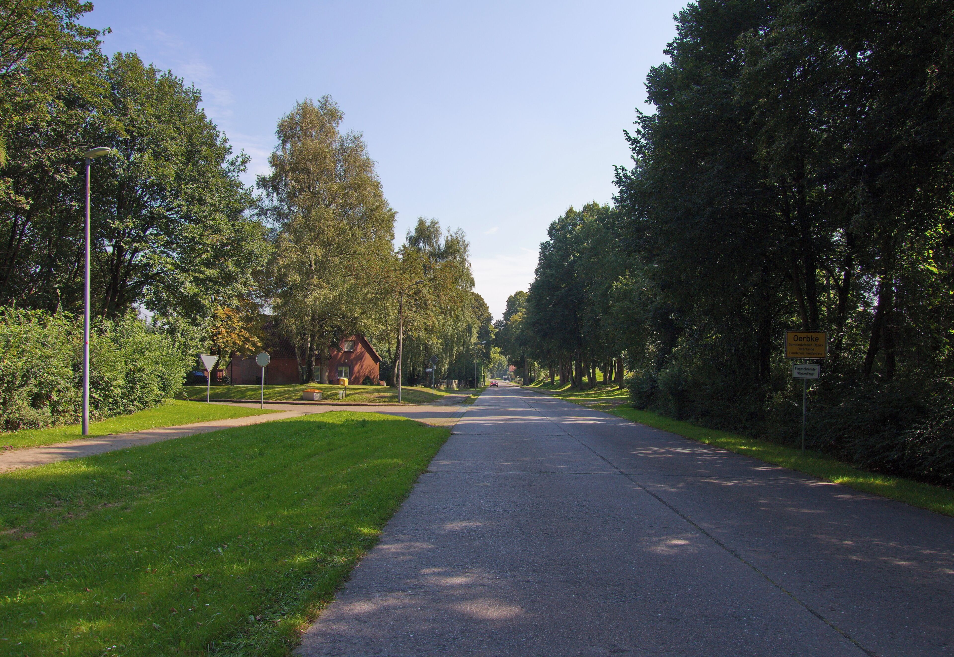 Ortsblick Oerbke, Niedersachsen, Deutschland