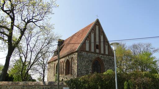 Church in Lindow, district Mecklenburg-Strelitz, Mecklenburg-Vorpommern, Germany