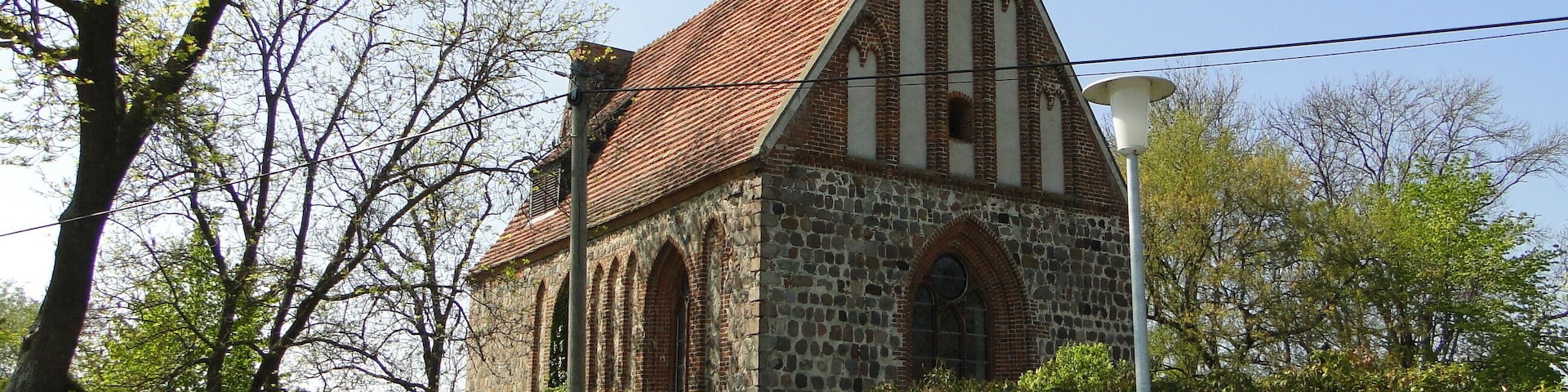 Church in Lindow, district Mecklenburg-Strelitz, Mecklenburg-Vorpommern, Germany
