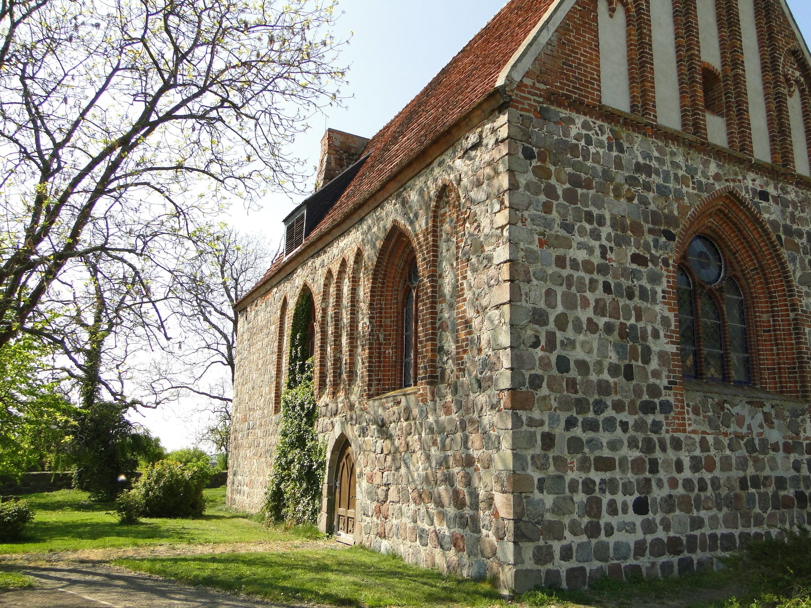 Church in Lindow, district Mecklenburg-Strelitz, Mecklenburg-Vorpommern, Germany