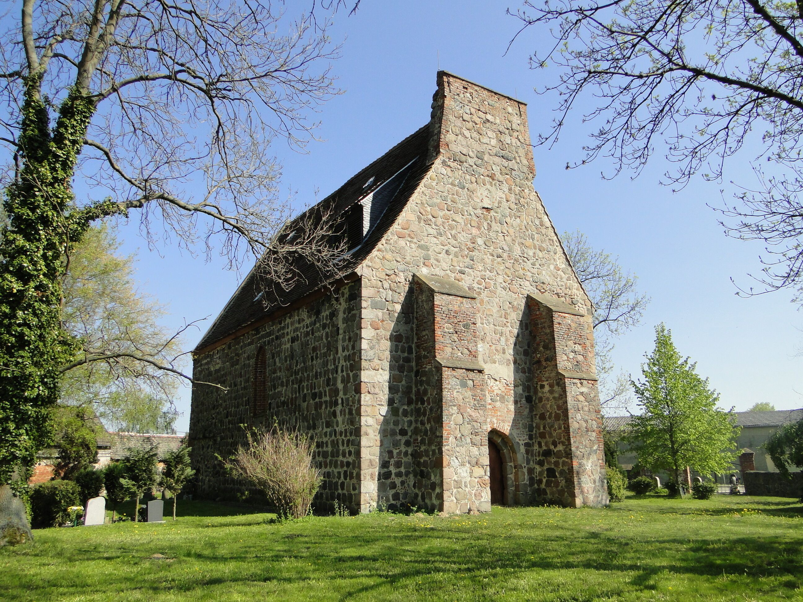 Church in Lindow, district Mecklenburg-Strelitz, Mecklenburg-Vorpommern, Germany