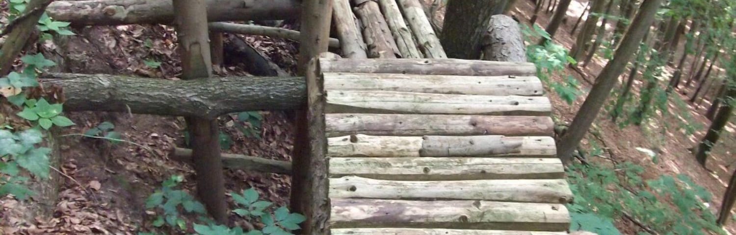 ungewöhnliche Bank-Konstruktion