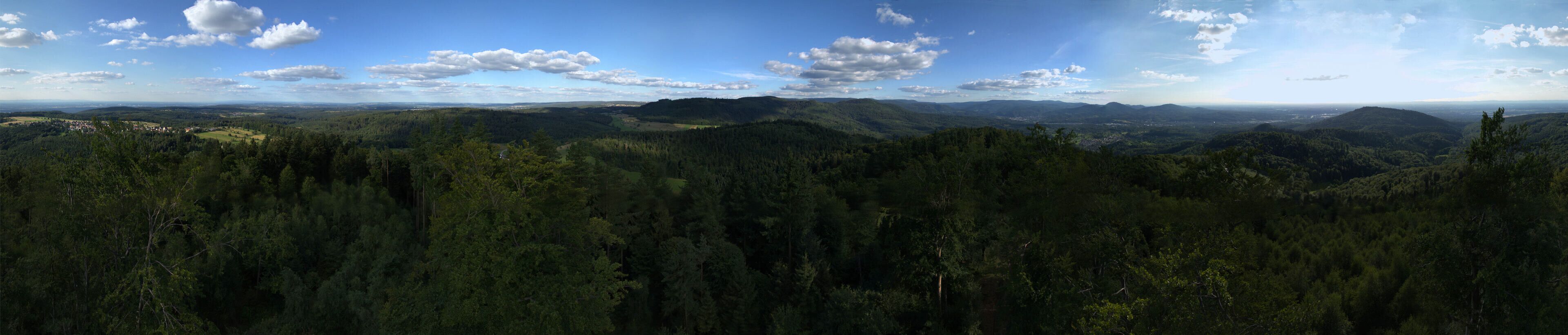 Panorama des Mahlbergs bei Gaggenau