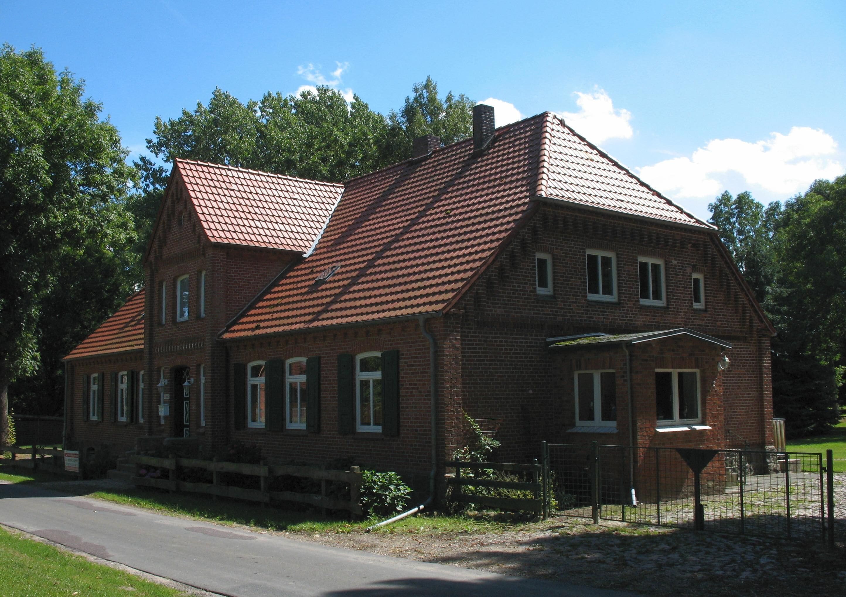 Building in Mestlin-Ruest in Mecklenburg-Western Pomerania, Germany