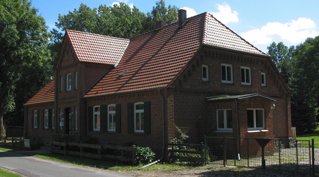 Building in Mestlin-Ruest in Mecklenburg-Western Pomerania, Germany