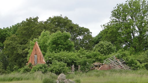Stable ruin in Ruest, district Ludwigslust-Parchim, Mecklenburg-Vorpommern, Germany