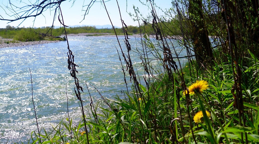 Die Isar im Mai in Geretsried