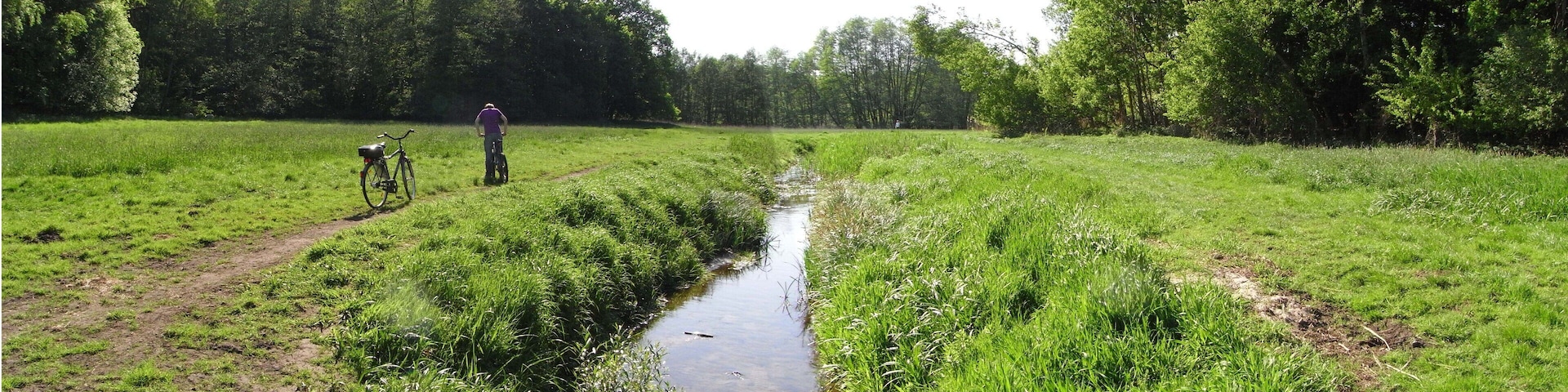 Kindelfließ between Glienicke/Nordbahn and Schildow in Brandenburg, Germany