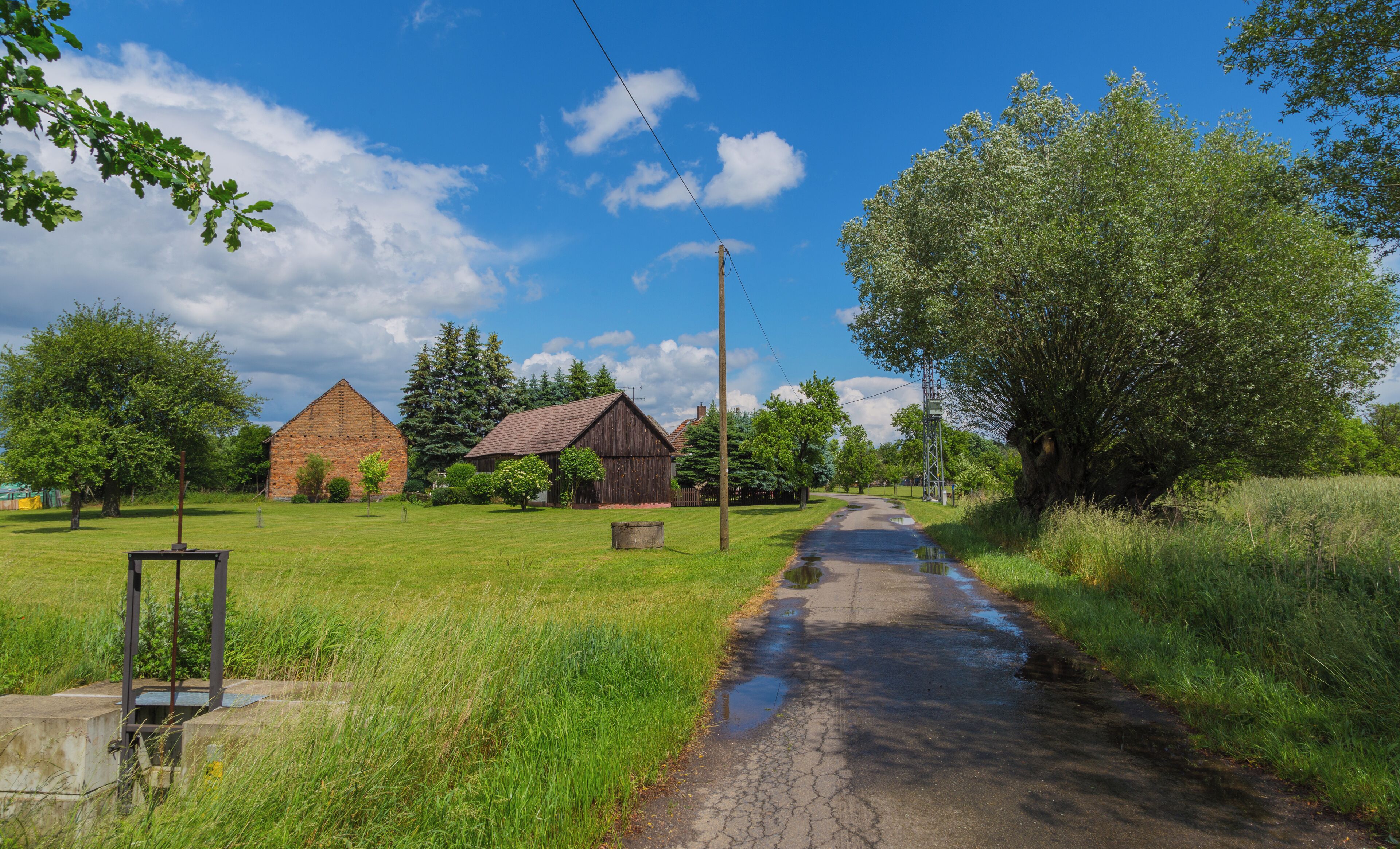 At Buschhäuser, a hamlet of Wiese, part of Schuhlen-Wiese, a district of Märkische Heide, Landkreis Dahme-Spreewald, Brandenburg, Germany.
