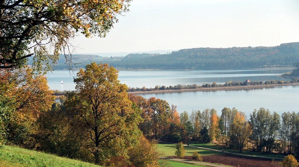 Absberg, view to the "Kleiner Brombachsee"