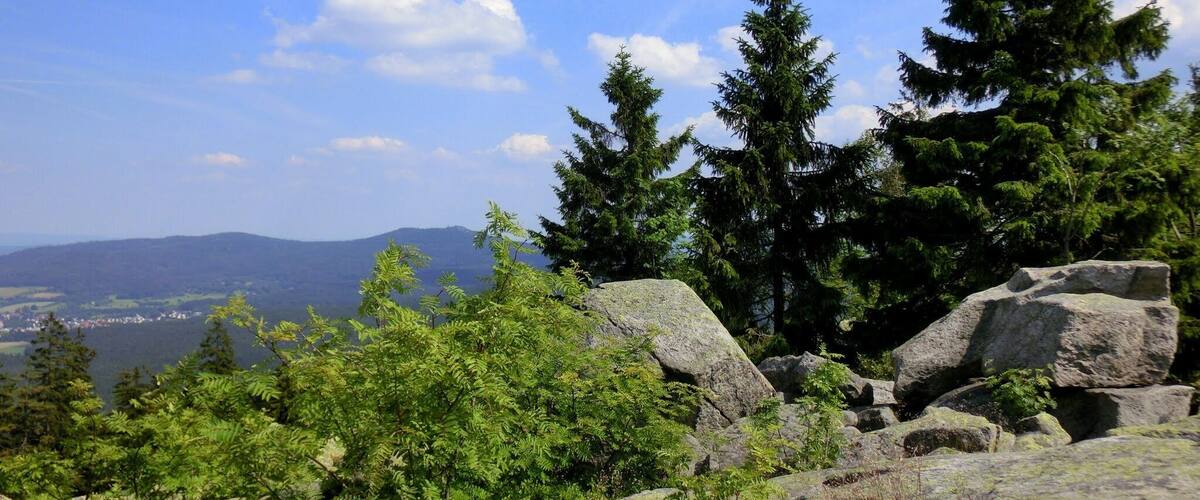 Blick von der Platte zur Kösseine