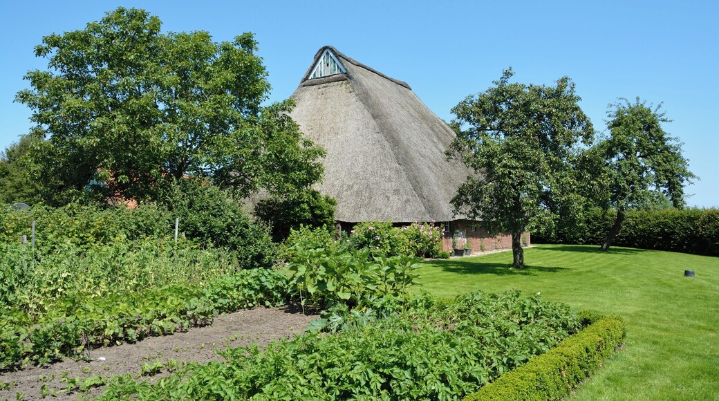 Der denkmalgeschützte Hof "Groß Bahrenfleth 6" in Bahrenfleht, hier die Gulfscheune. Er ist ein wunderbares Beispiel für die Baukunst unserer Vorfahren. Ich bedanke mich hiermit noch einmal ausdrücklich für die Fotografiererlaubnis der Eigentümer, auf ihrem Grundstück Bilder machen zu dürfen.