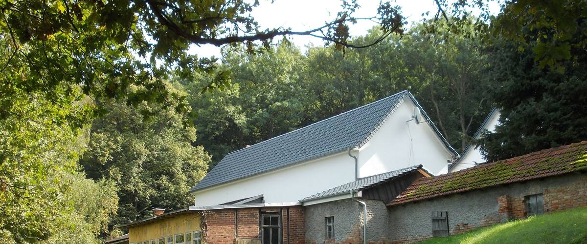 Johannismühle, a former watermill and restaurant near Katersdobersdorf (Wetterzeube, district: Burgenlandkreis, Saxony-Anhalt)