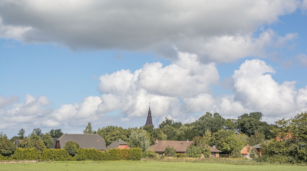 der Ort Tetenbüll auf der Halbinsel Eiderstedt,Nordfriesland,SH,Deutschland