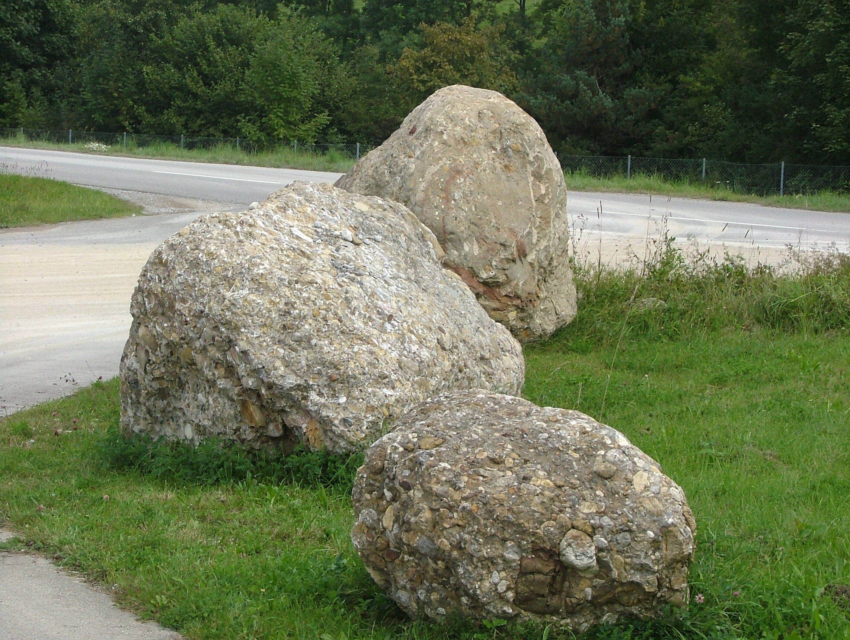 Kraftisried Nagelfluh Findlinge