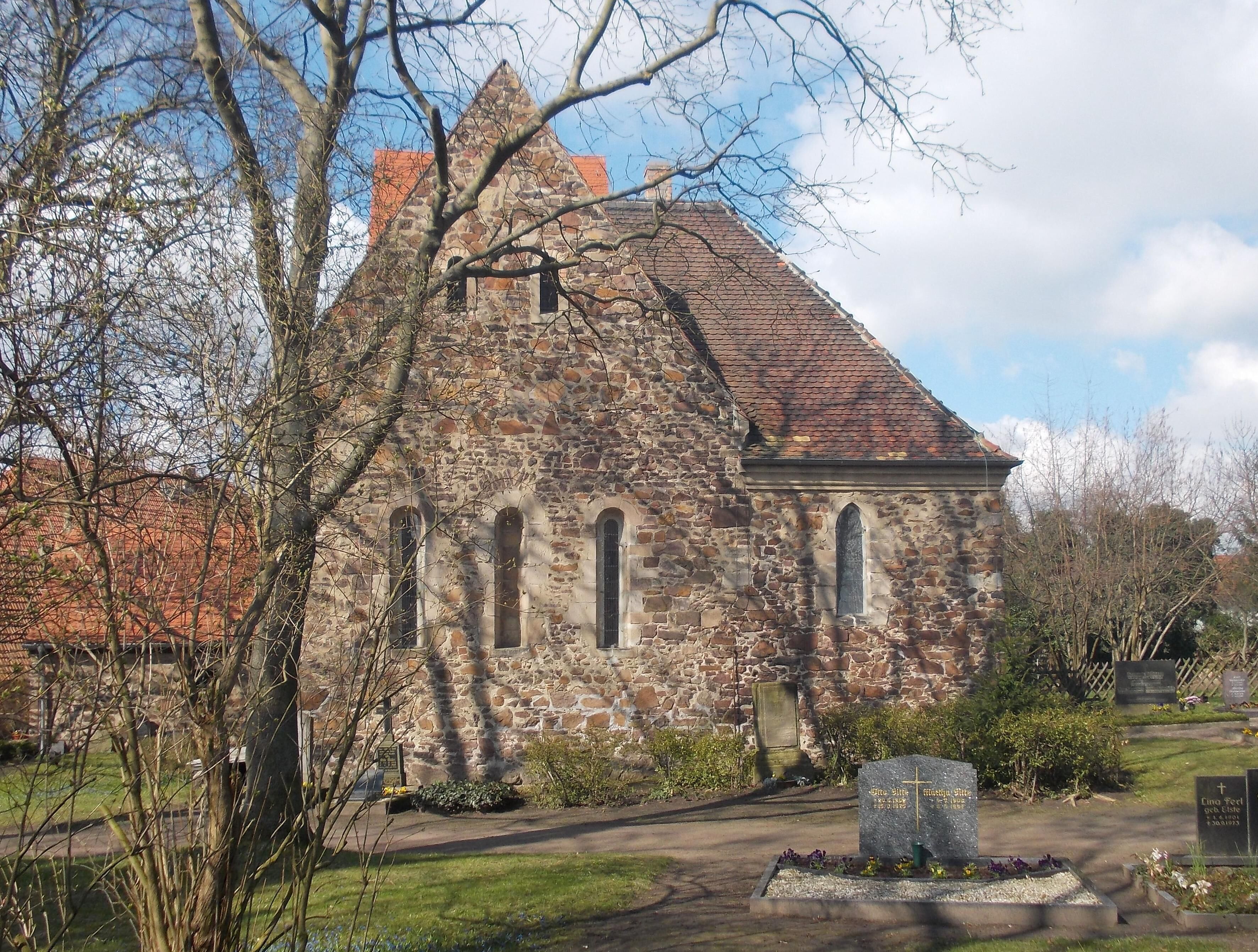 Saints George and Elisabeth Church in Oppin (Landsberg, district: Saalekreis, Saxony-Anhalt)