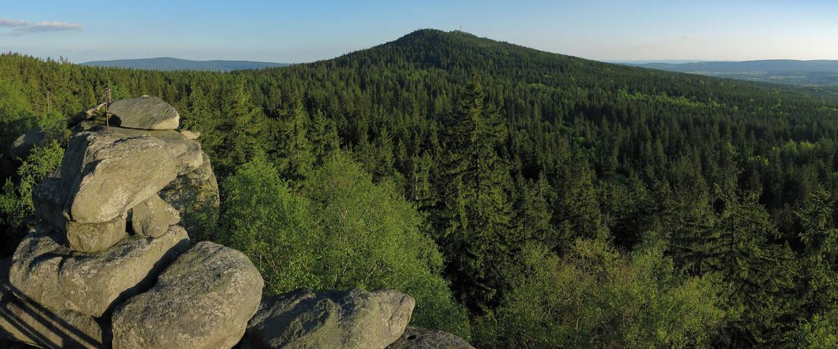 Kösseine, seen from the Haberstein rocks.