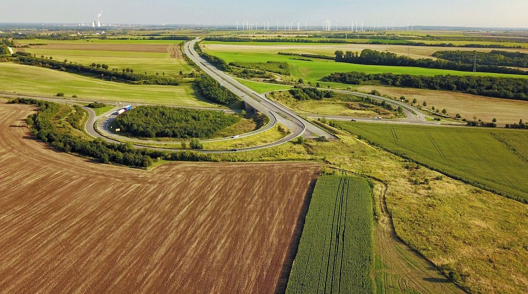 A 143 Auffahrt von der B 80 (vorläufiges Ende)