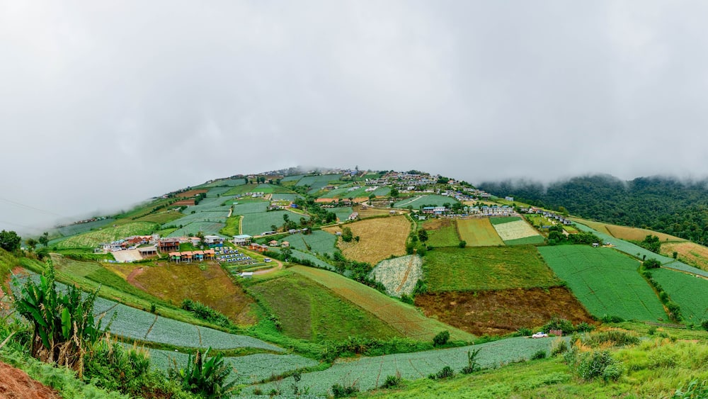 Mountain house, beautiful scenery at Phu Thap Boek, Phetchabun Province, Thailand