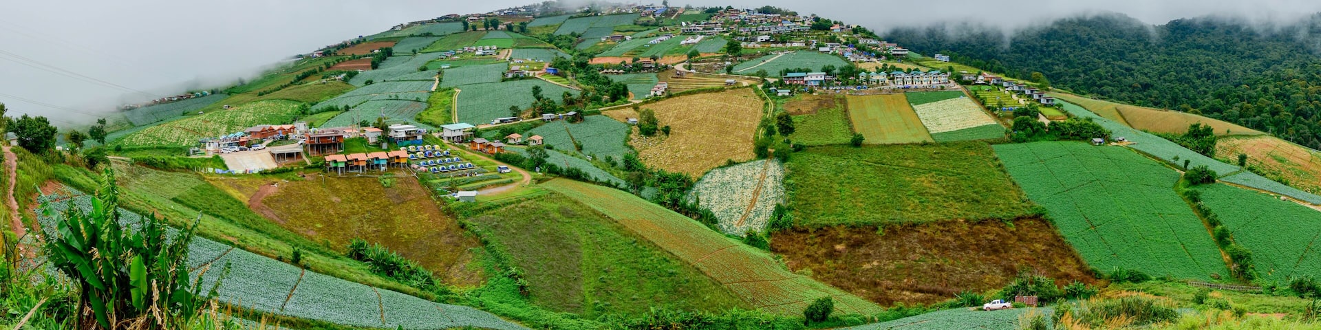 Mountain house, beautiful scenery at Phu Thap Boek, Phetchabun Province, Thailand