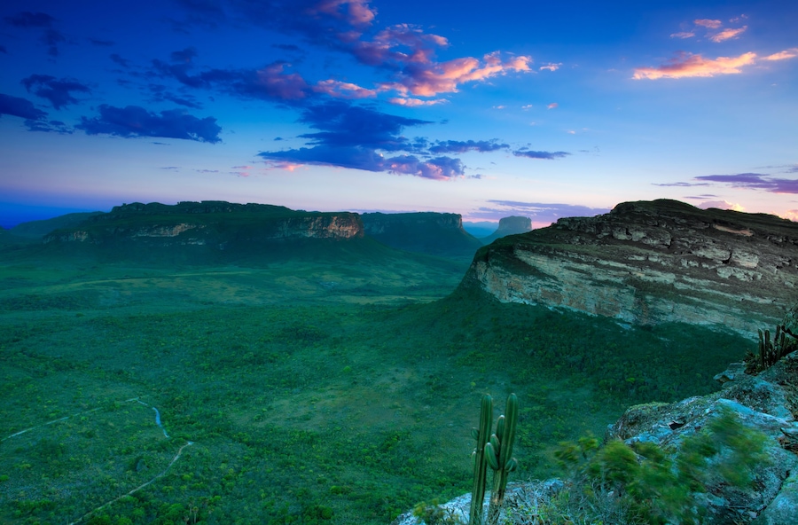 Sunset in the valley