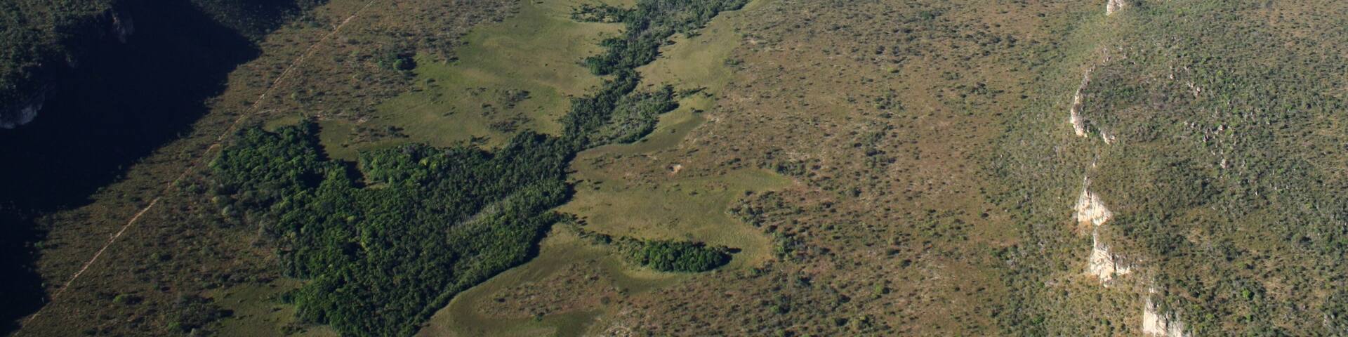 Foto aérea dos gerais do Oeste baiano. Região da Garganta. Bahia, Brasil.