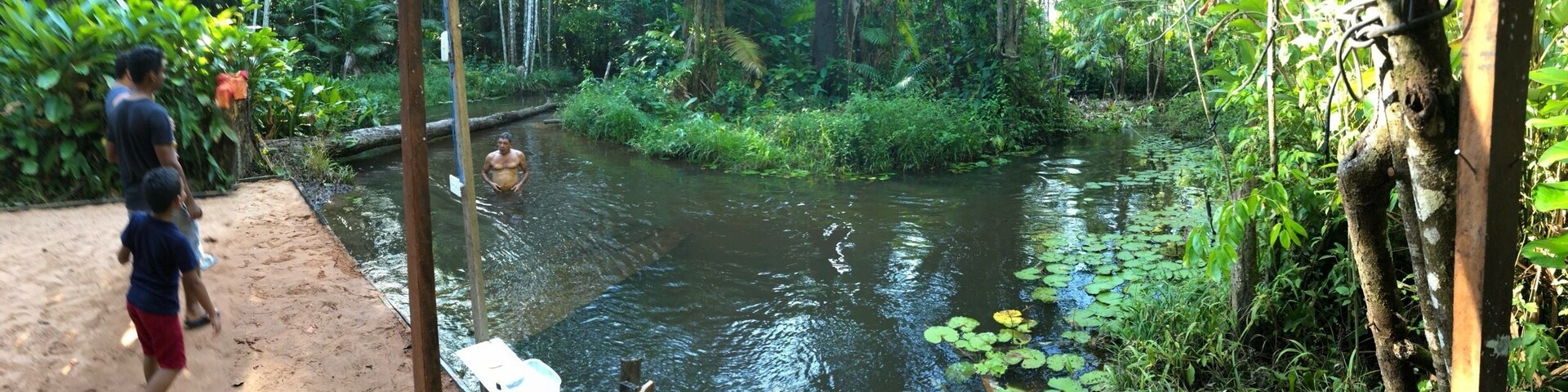 This is my family private farm in the Amazon. It a little river they made into a swimming hole. #LikeAlocal
