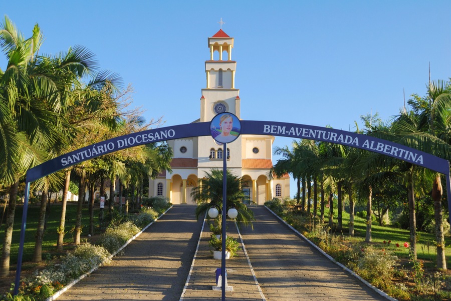 Church in honor of Blessed Albertina Berkenbrock in the city of Imarui Santa Catarina Brazil.